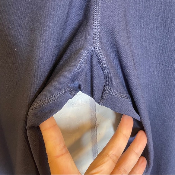 Adidas blue high waist skinny eyelet ankle legging - Picture 5 of 11